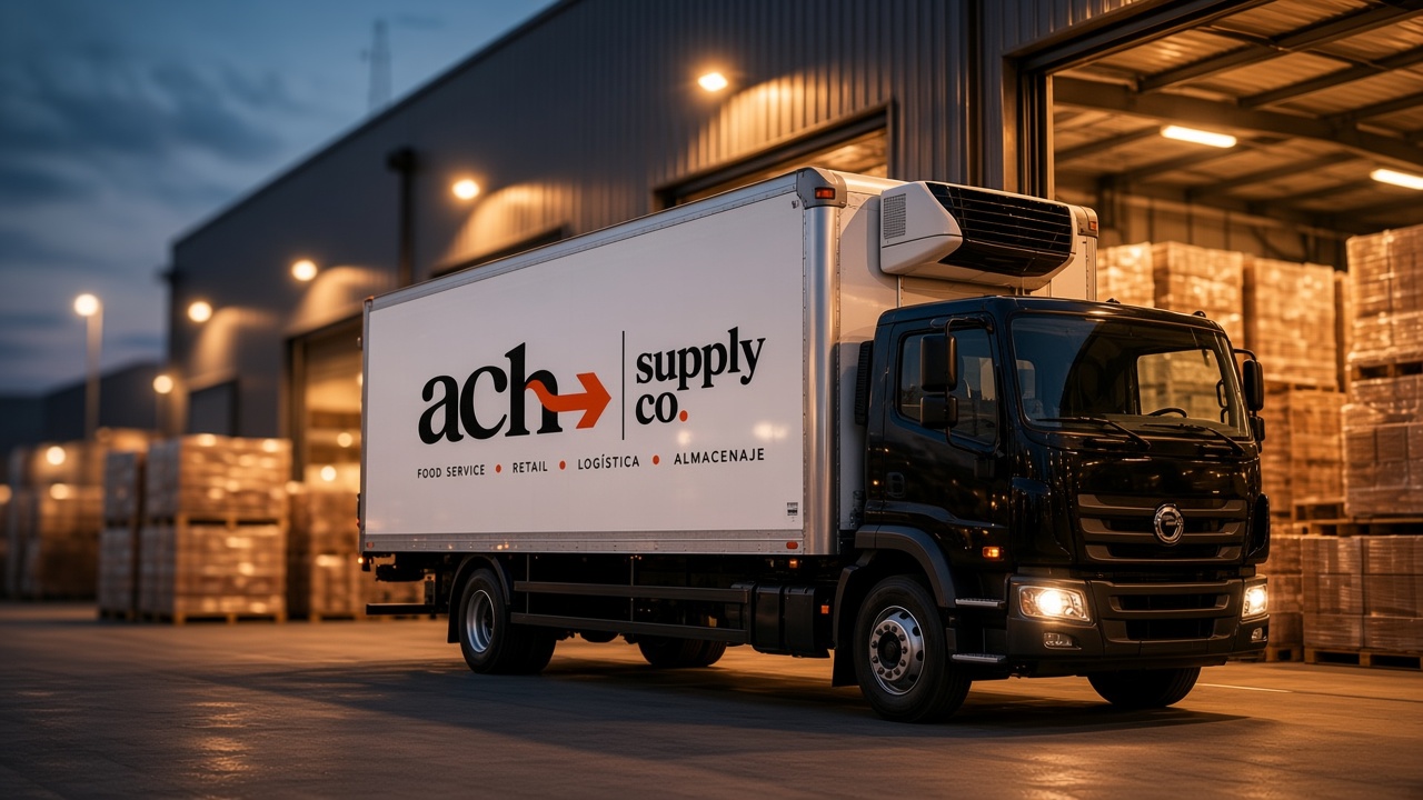 ACH truck at the warehouse